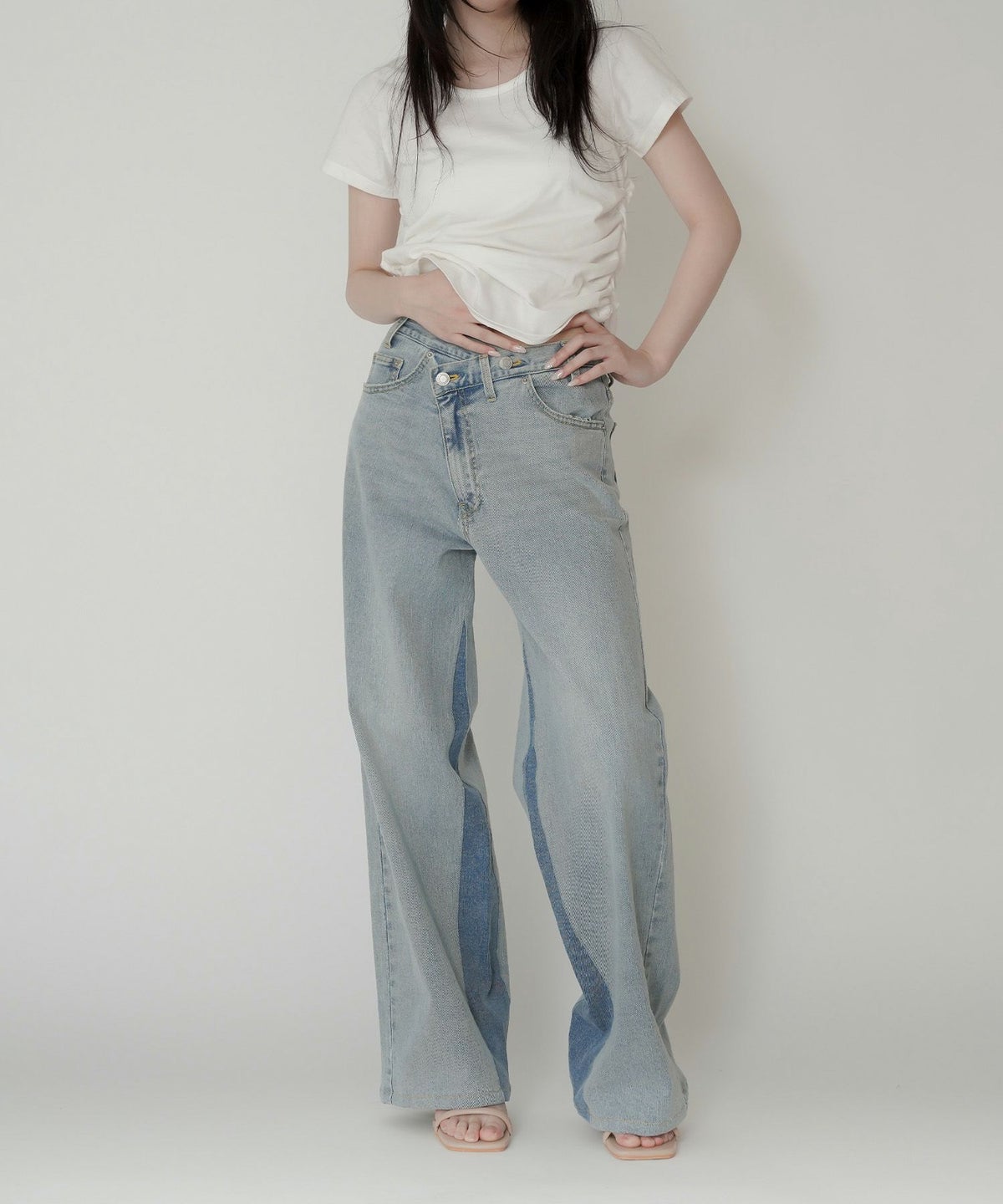 ラップ ウエスト ワイド デニム KINO THE KEI