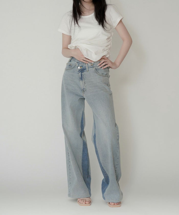 ラップ ウエスト ワイド デニム KINO THE KEI