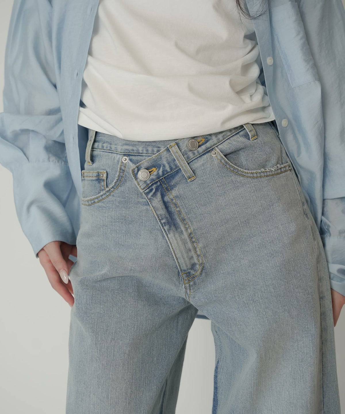 ラップ ウエスト ワイド デニム KINO THE KEI