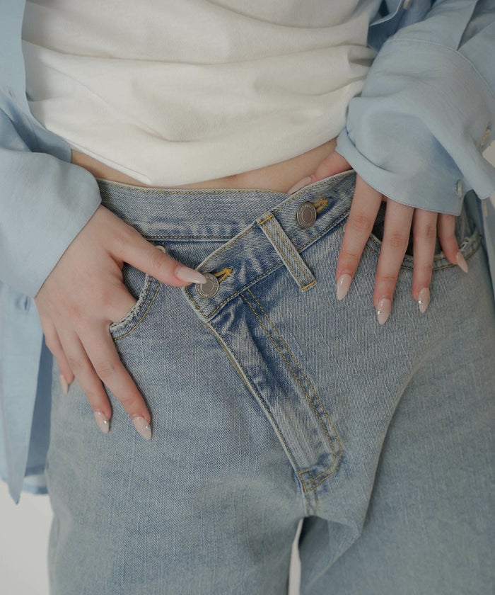 ラップ ウエスト ワイド デニム KINO THE KEI