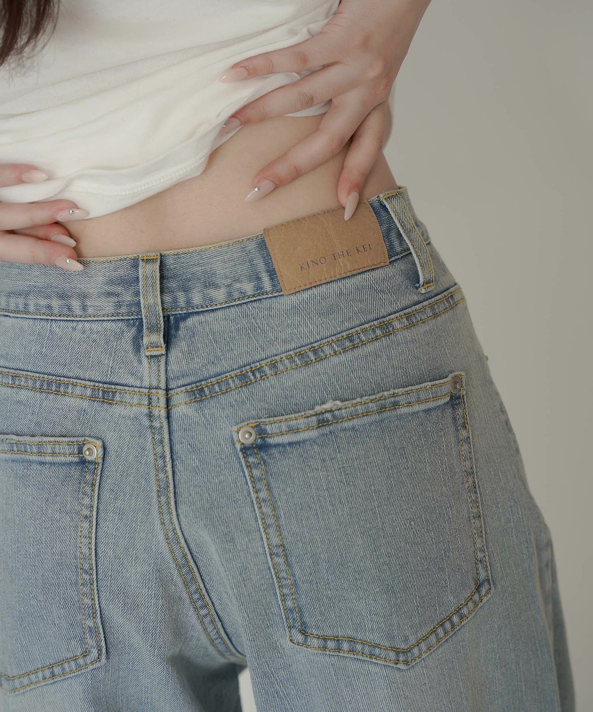 ラップ ウエスト ワイド デニム KINO THE KEI