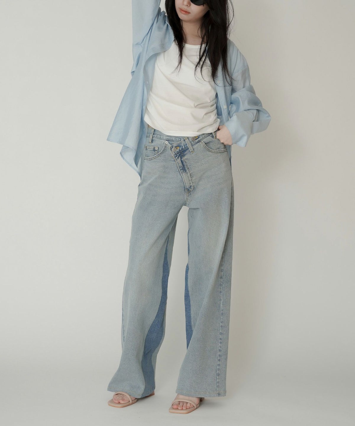 ラップ ウエスト ワイド デニム KINO THE KEI