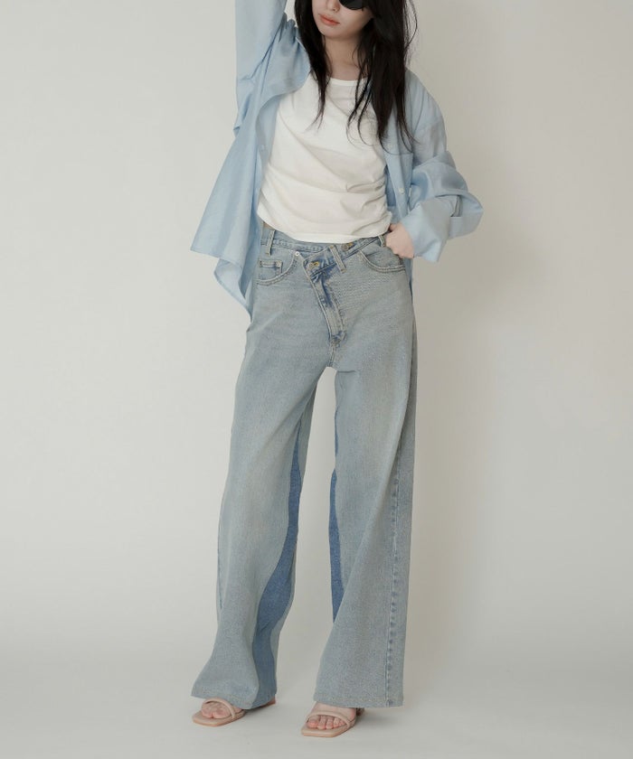 ラップ ウエスト ワイド デニム KINO THE KEI