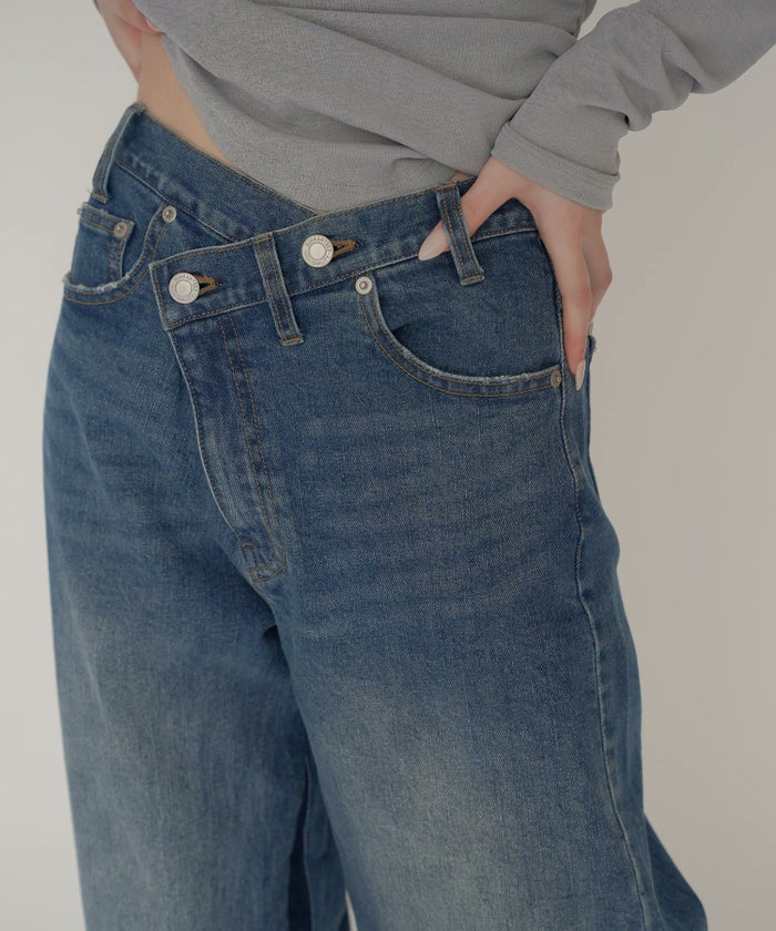 ラップ ウエスト ワイド デニム KINO THE KEI