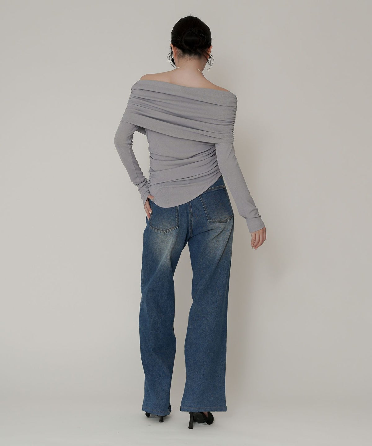 ラップ ウエスト ワイド デニム KINO THE KEI