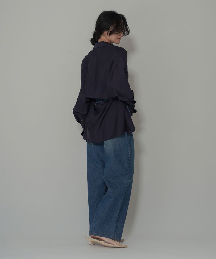 ラップ ウエスト ワイド デニム KINO THE KEI