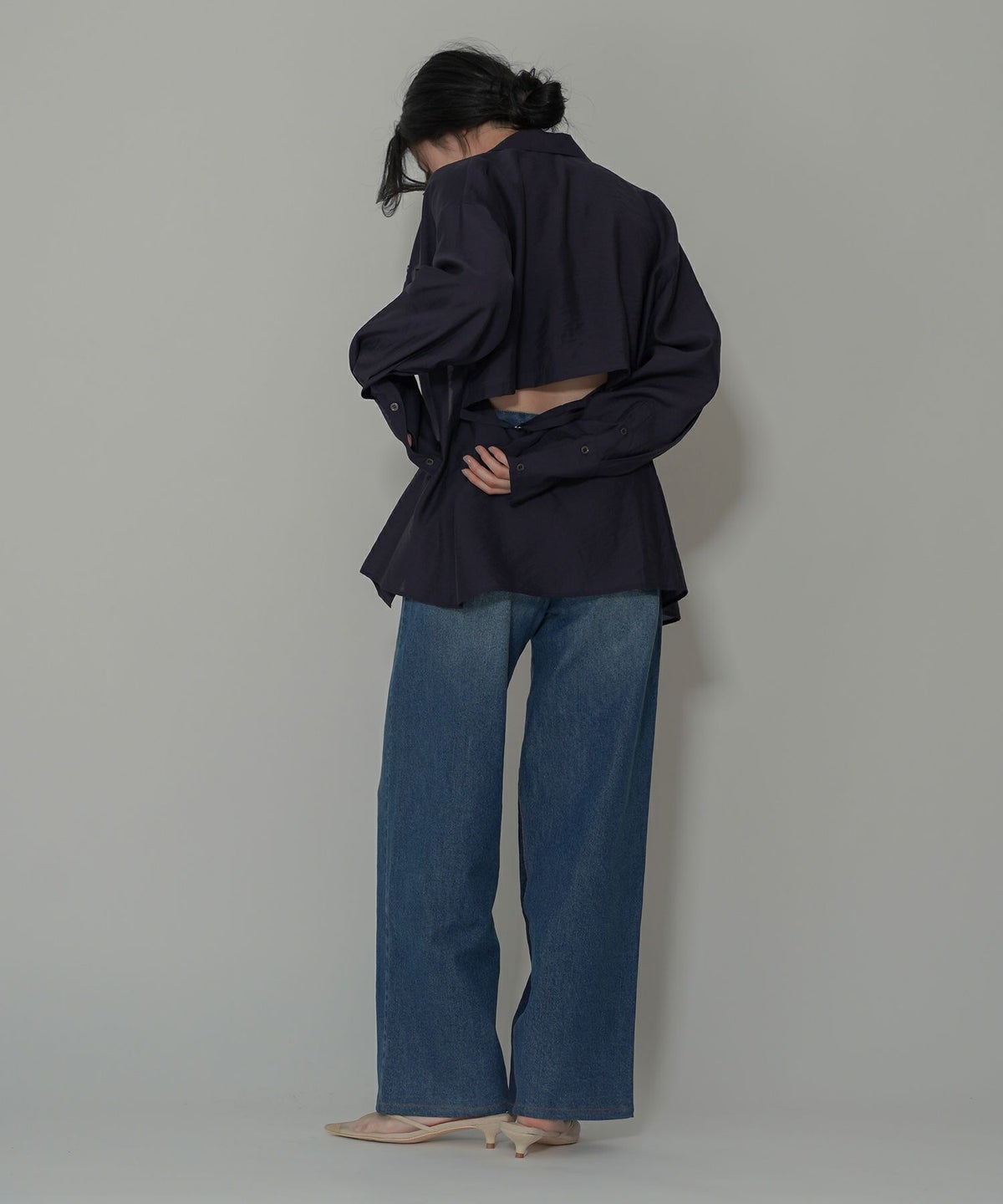 ラップ ウエスト ワイド デニム KINO THE KEI