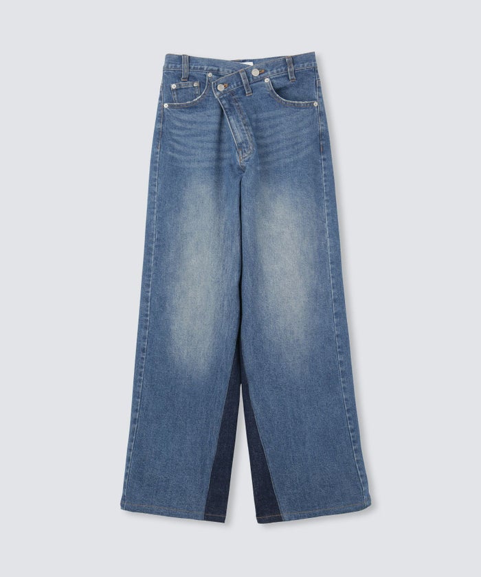 ラップ ウエスト ワイド デニム KINO THE KEI