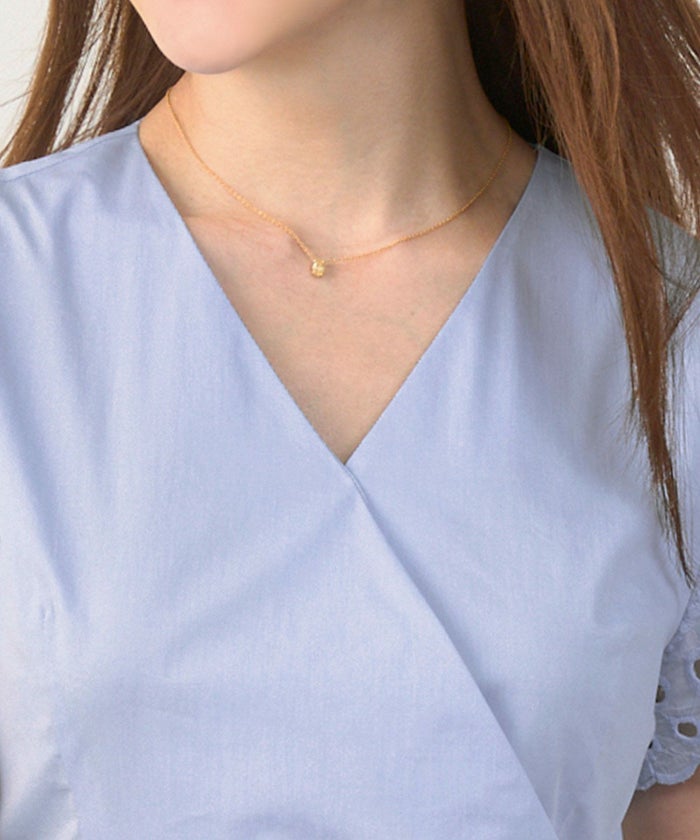 手洗い可Vネックレースおしゃれフェミニンナチュラル上品大人可愛いきれいめ夏ジョイントスペース