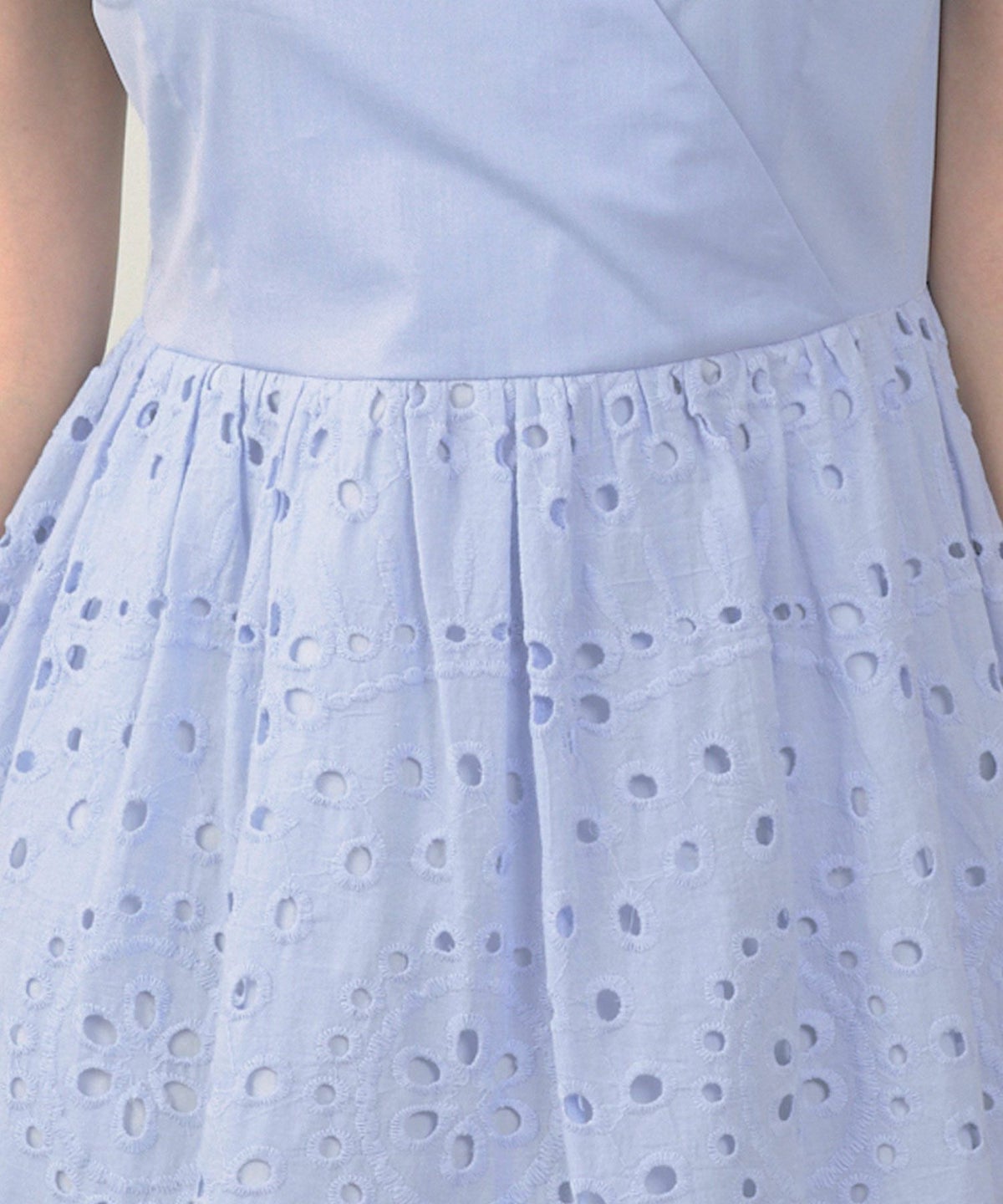 手洗い可Vネックレースおしゃれフェミニンナチュラル上品大人可愛いきれいめ夏ジョイントスペース