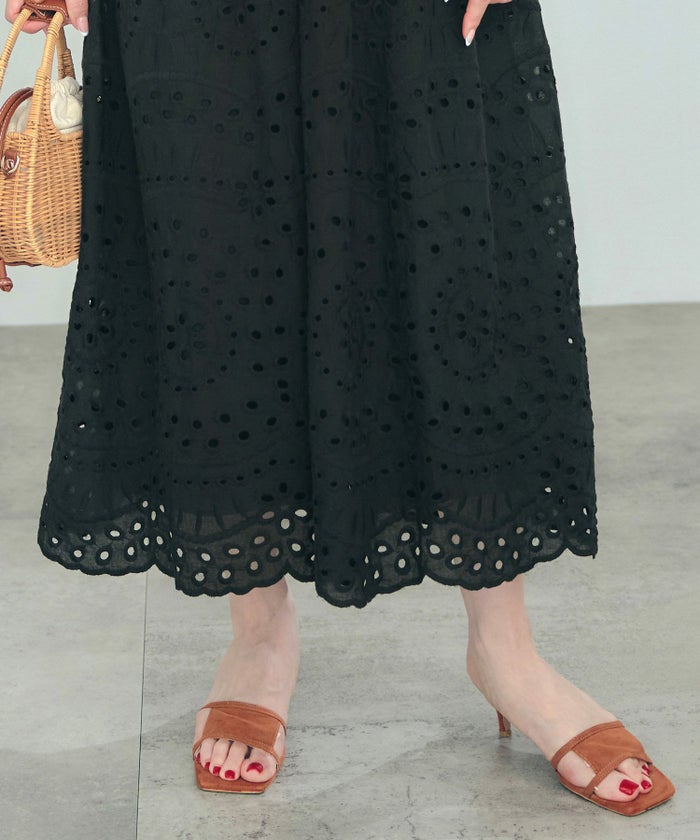 手洗い可Vネックレースおしゃれフェミニンナチュラル上品大人可愛いきれいめ夏ジョイントスペース