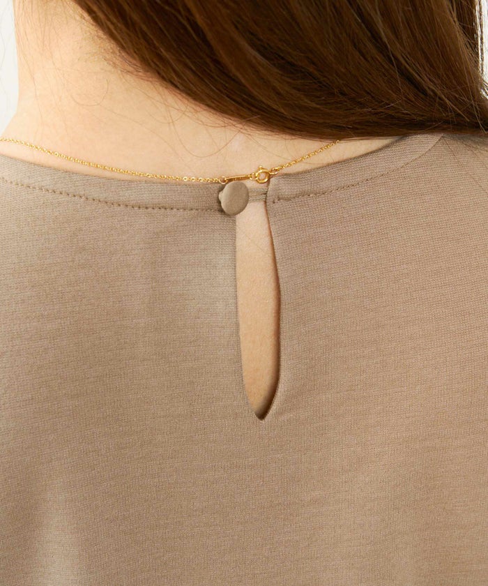 手洗い可おしゃれカットソーマタニティカジュアルロングフェミニンナチュラル上品大人可愛いきれいめ体型カバー夏ジョイントスペース