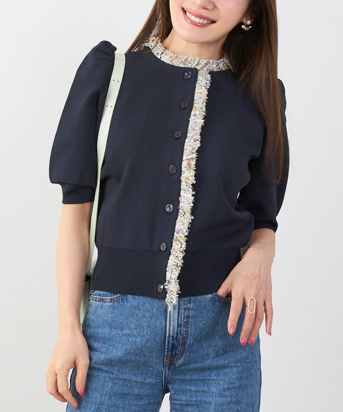 新色追加 手洗い可 オフィス パフ袖 おしゃれ フェミニン 上品 大人可愛い きれいめ シンプル カジュアル ジョイントスペース