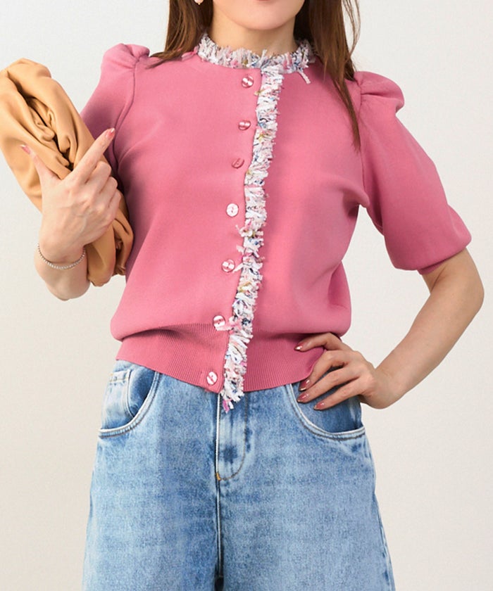 新色追加 手洗い可 オフィス パフ袖 おしゃれ フェミニン 上品 大人可愛い きれいめ シンプル カジュアル ジョイントスペース