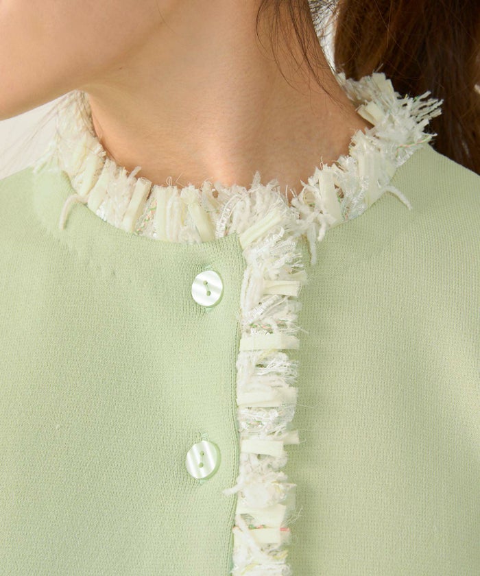 手洗い可体型カバーオフィスラウンドネックパフ袖おしゃれフェミニン上品大人可愛いきれいめシンプルカジュアルジョイントスペース