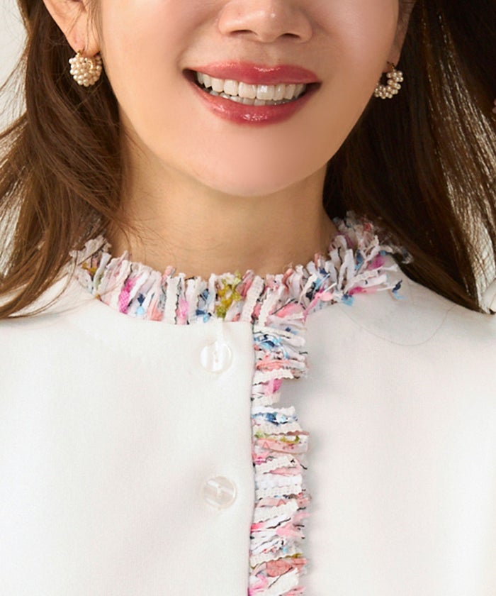 新色追加 手洗い可 オフィス パフ袖 おしゃれ フェミニン 上品 大人可愛い きれいめ シンプル カジュアル ジョイントスペース