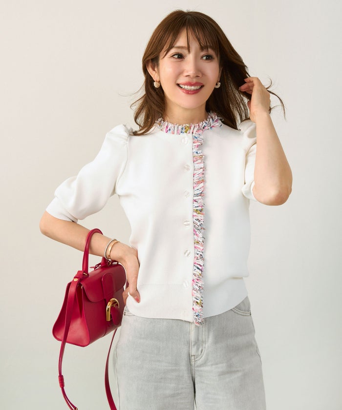 新色追加 手洗い可 オフィス パフ袖 おしゃれ フェミニン 上品 大人可愛い きれいめ シンプル カジュアル ジョイントスペース