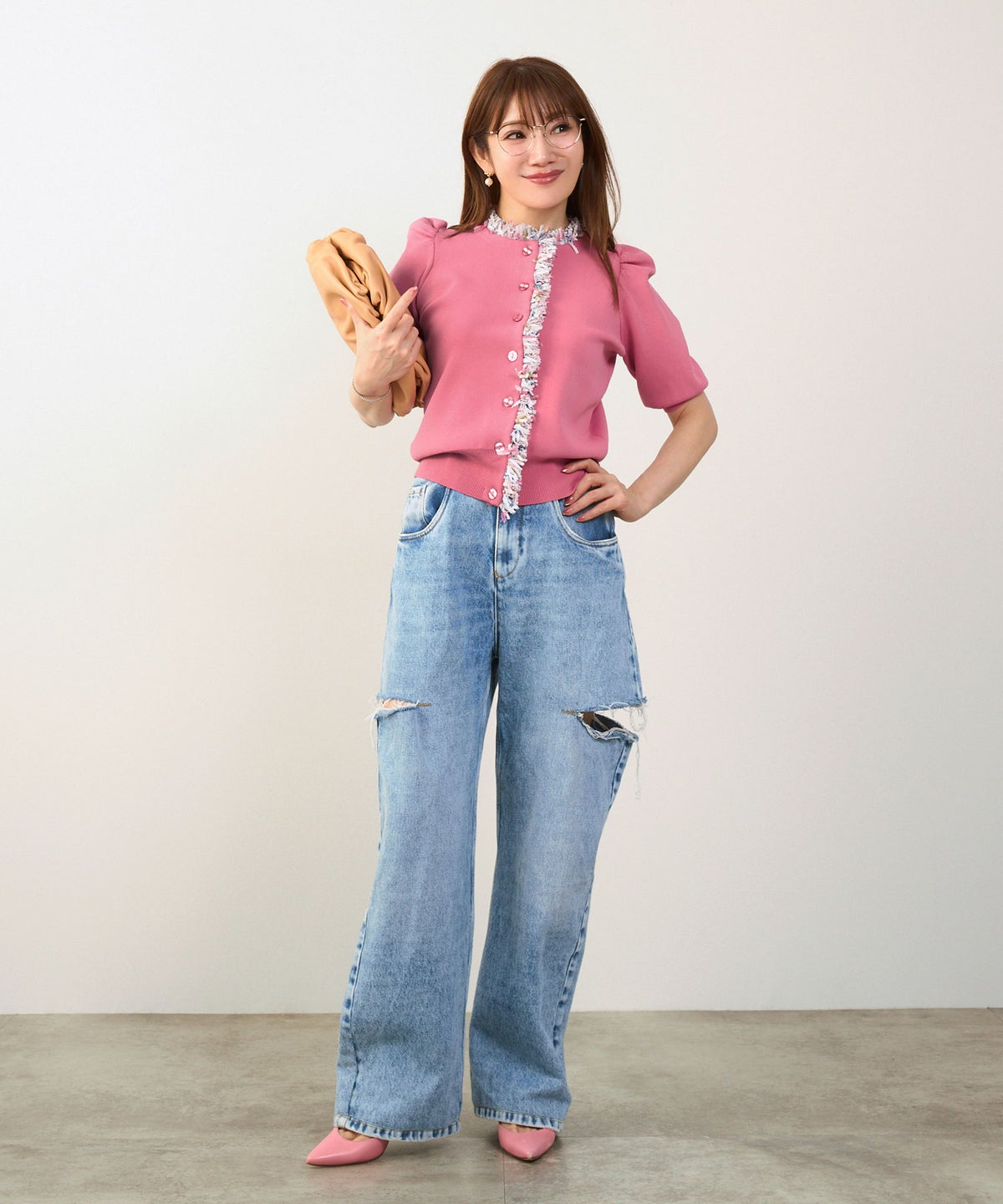 新色追加 手洗い可 オフィス パフ袖 おしゃれ フェミニン 上品 大人可愛い きれいめ シンプル カジュアル ジョイントスペース