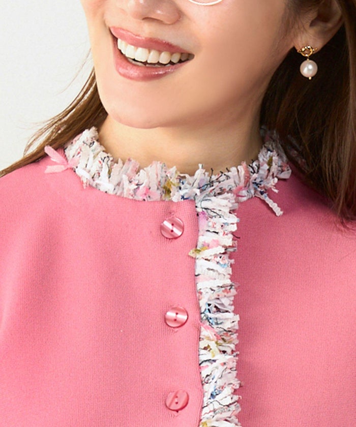 手洗い可体型カバーオフィスラウンドネックパフ袖おしゃれフェミニン上品大人可愛いきれいめシンプルカジュアルジョイントスペース