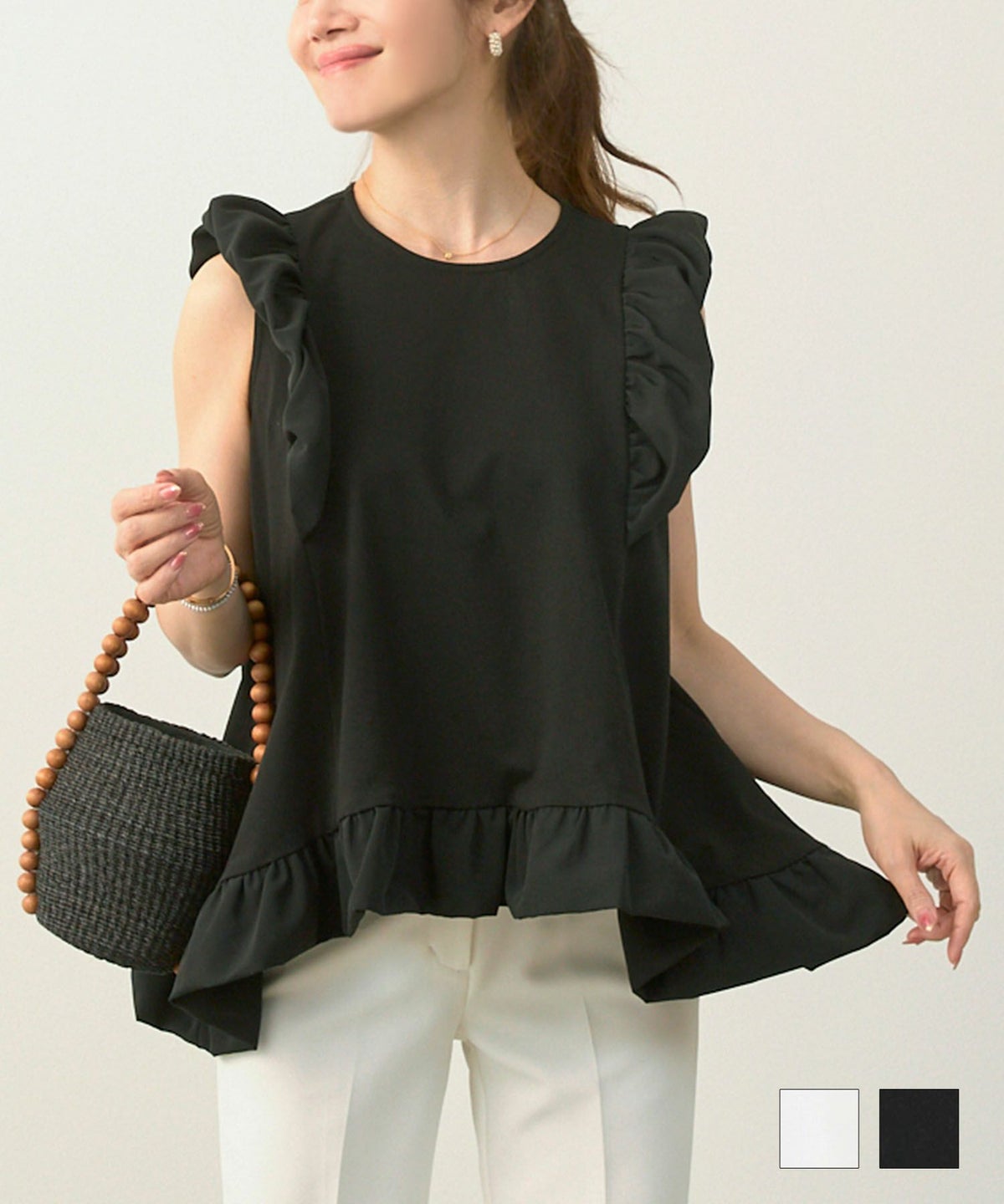 バルーンフリルフレアカットソーLiala×PG