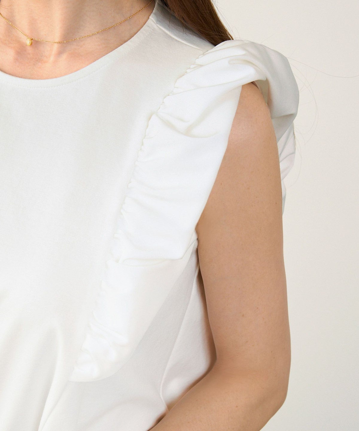 手洗い可おしゃれノースリーブイレヘムフェミニンナチュラルカジュアル上品大人可愛いきれいめ体型カバー夏ジョイントスペース