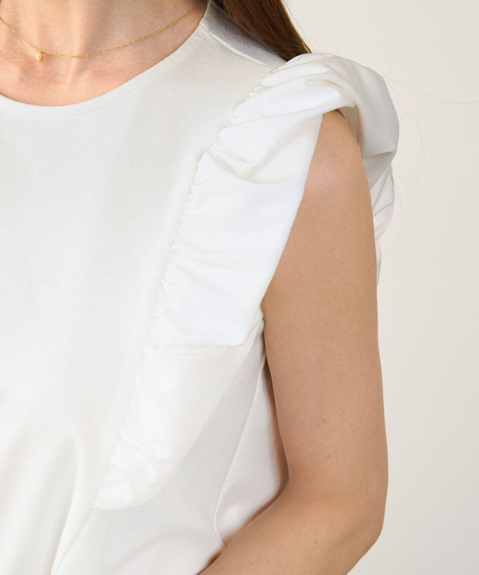 手洗い可おしゃれノースリーブイレヘムフェミニンナチュラルカジュアル上品大人可愛いきれいめ体型カバー夏ジョイントスペース