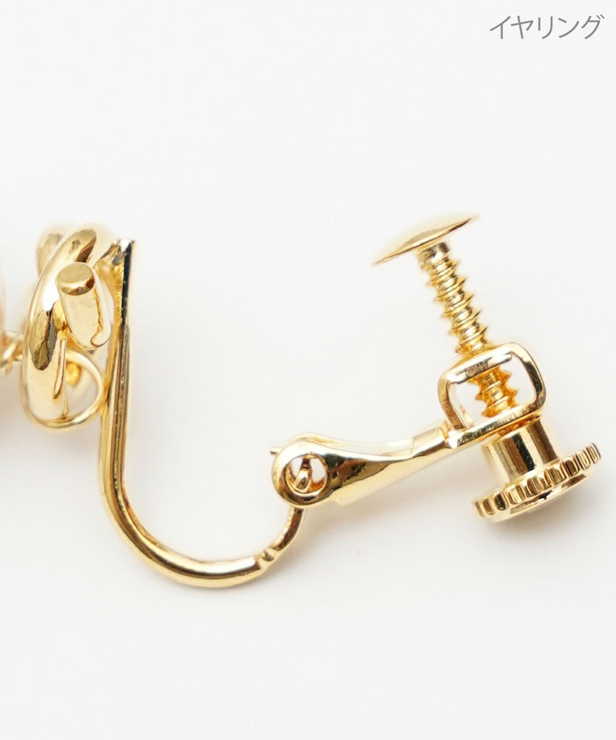 ツイスト リボン パール ピアス イヤリング Twist Ribbon Pearl Pierce Earring