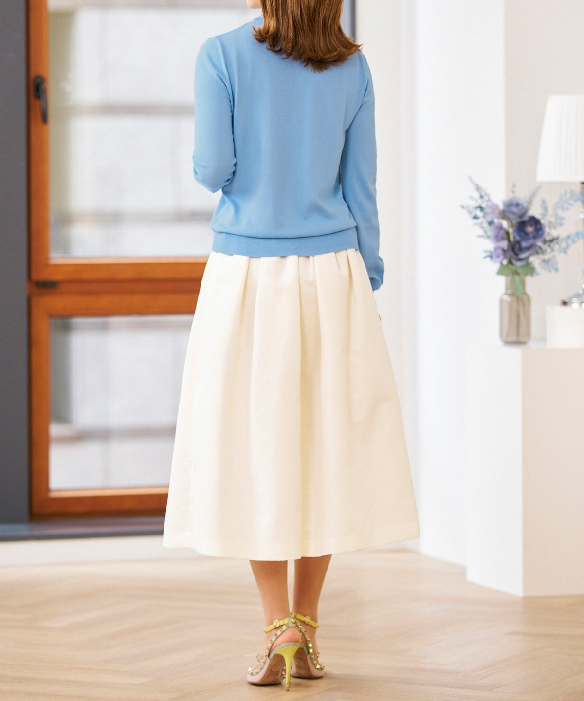 セレクトニットカーディガン長袖春夏サマーニットオフィスきれいめ大人薄手UVカット洗えるジョイントスペース