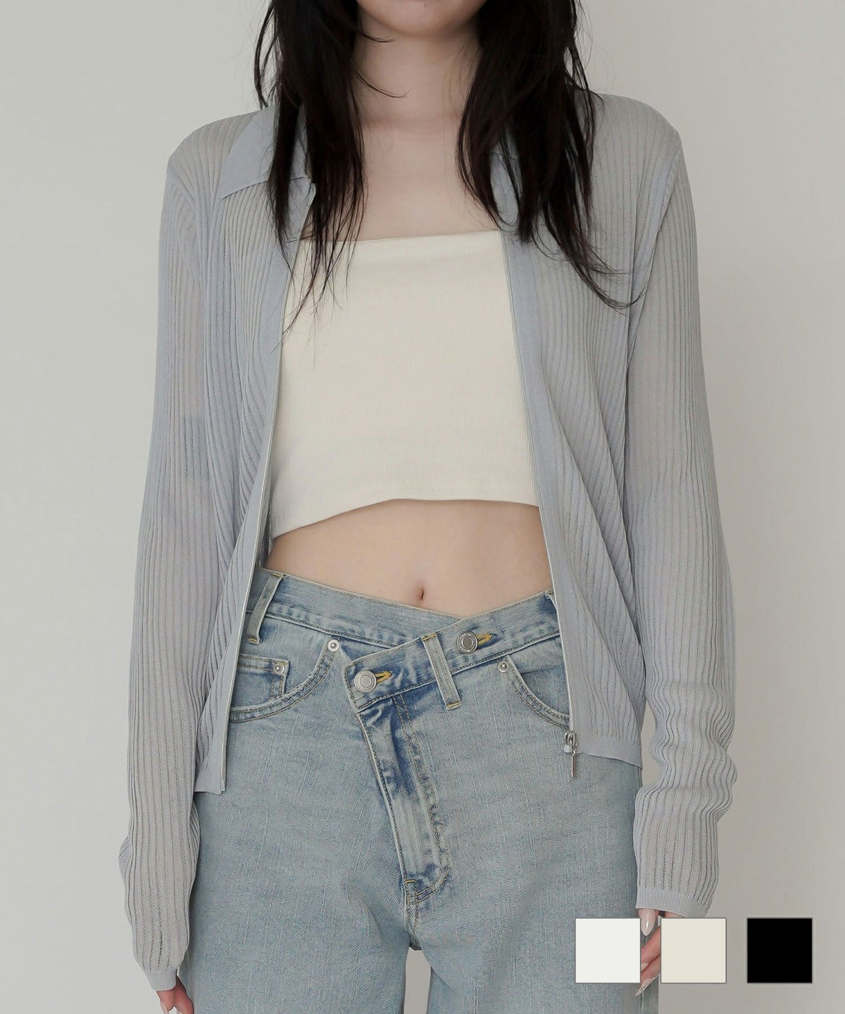 ストラップ付 バンドゥ キャミソール KINO THE KEI 全3色｜ktk561-0079【1】 ストラップ付 バンドゥ キャミソール KINO THE KEI