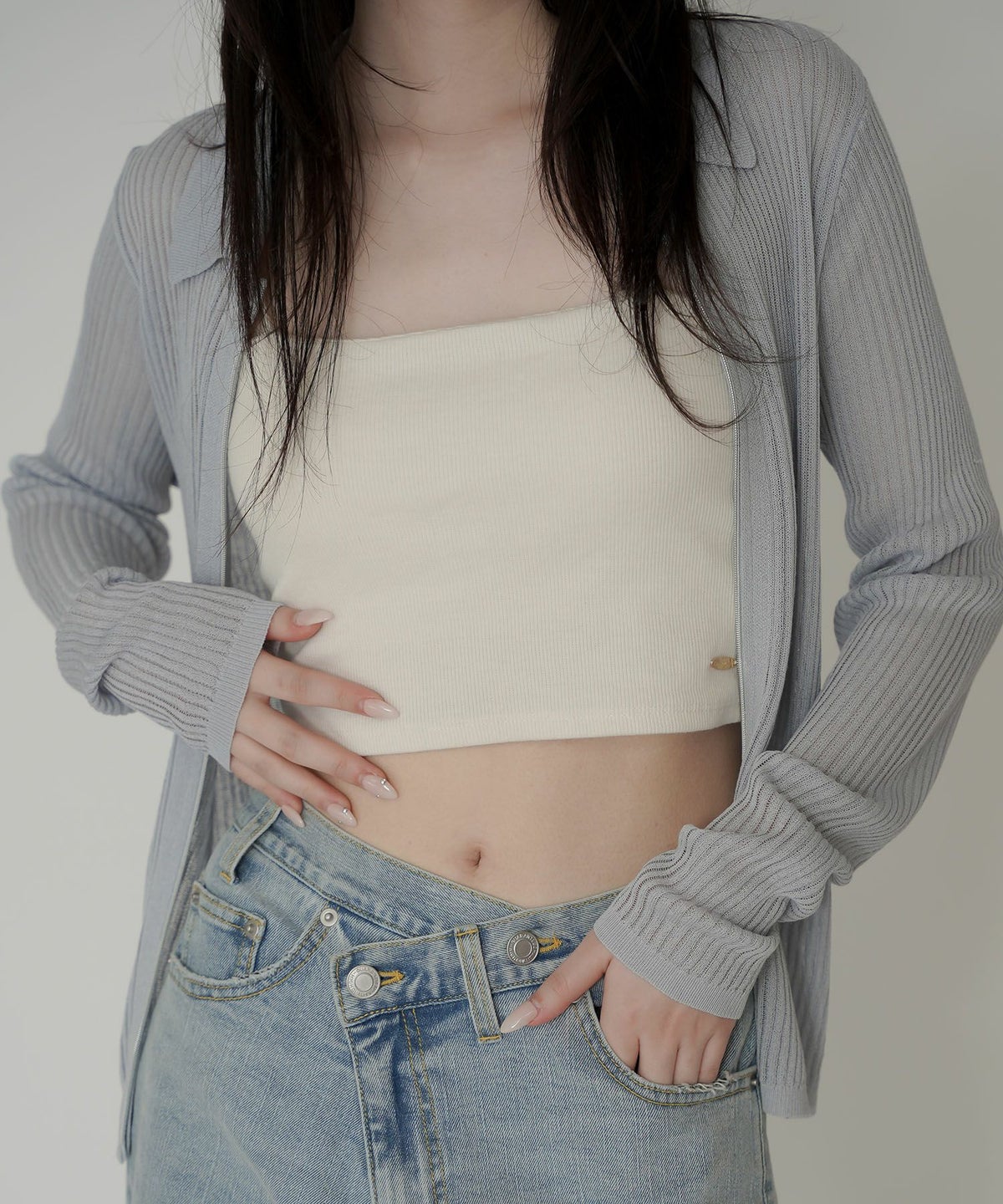 ストラップ付 バンドゥ キャミソール KINO THE KEI 全3色｜ktk561-0079【1】