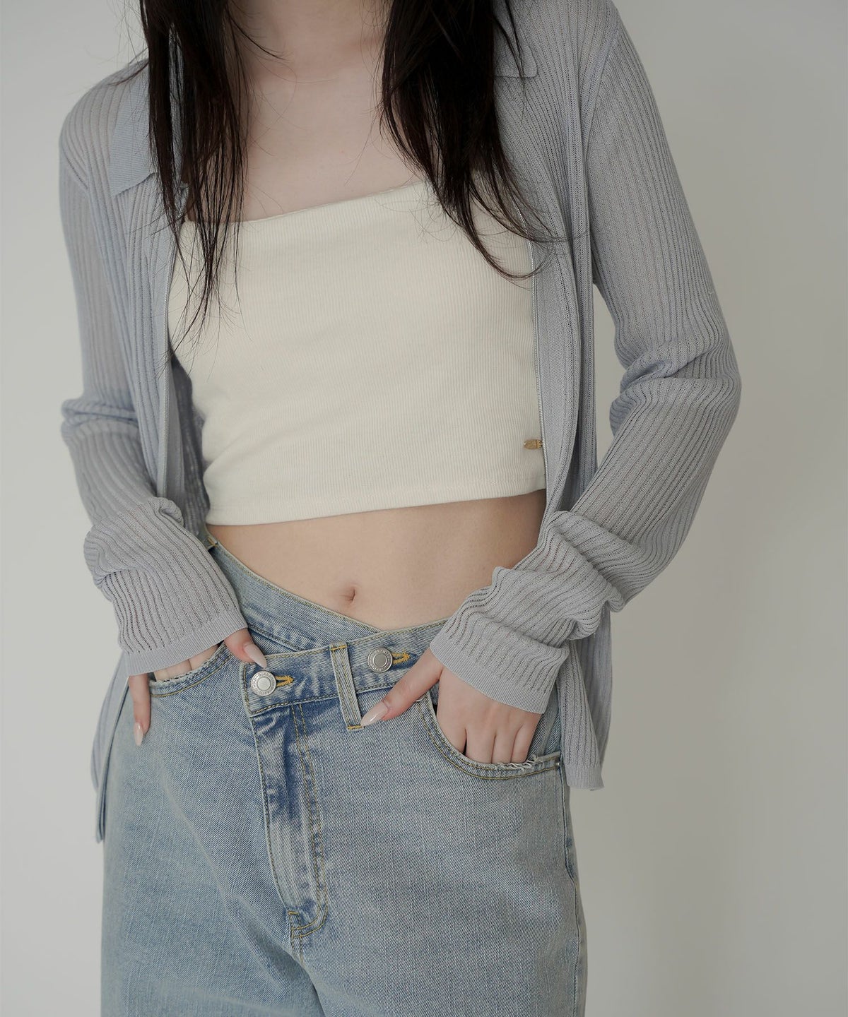 ストラップ付 バンドゥ キャミソール KINO THE KEI 全3色｜ktk561-0079【1】