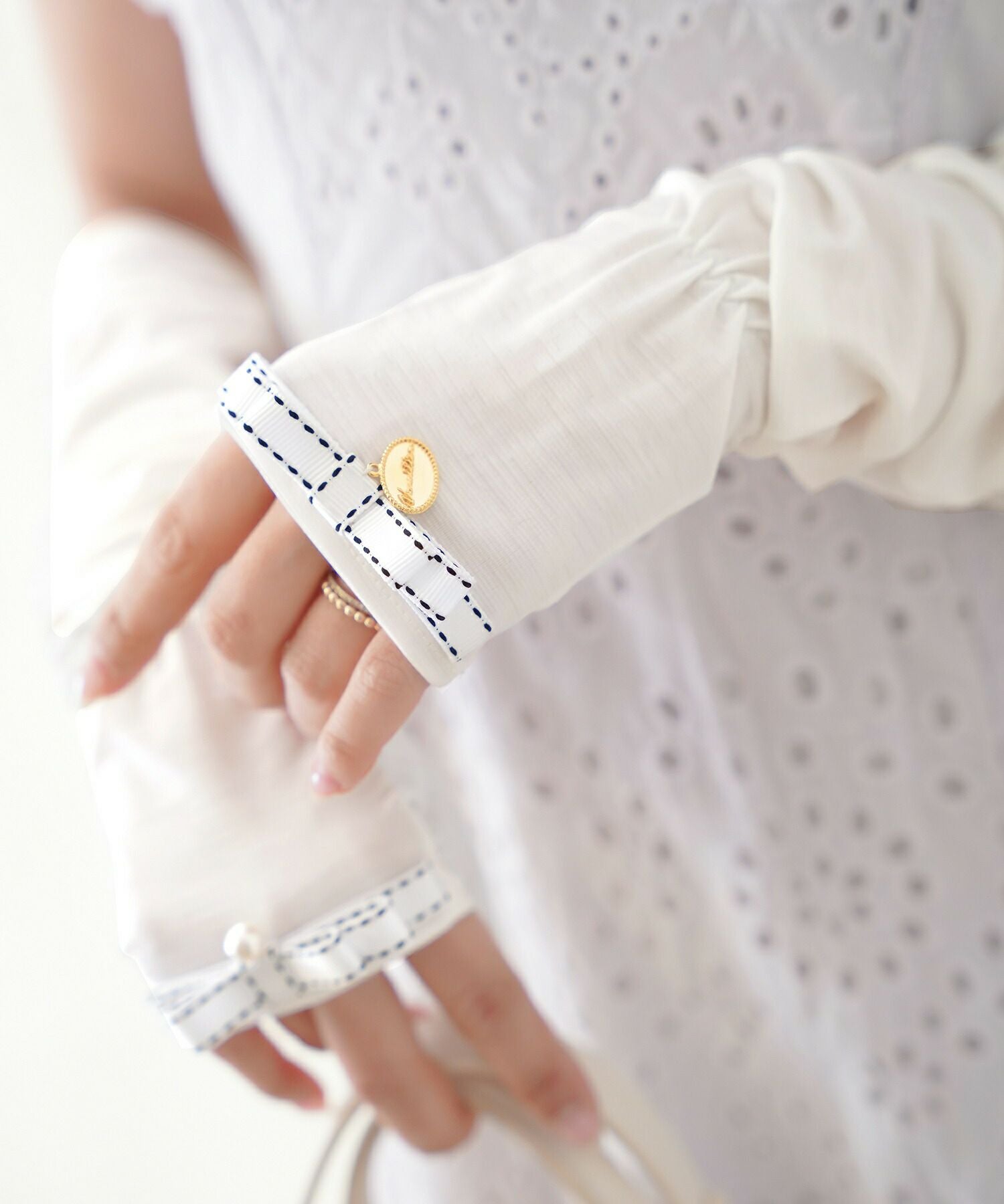 ステッチリボン アームカバー le reve vaniller