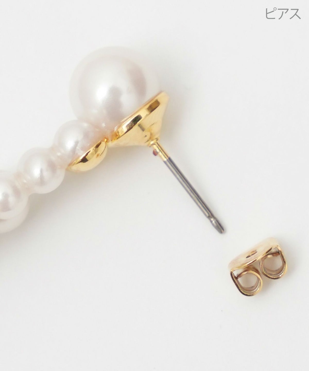 パール アシンメトリー ピアス イヤリング Pearl Asymmetry Pierce Earring