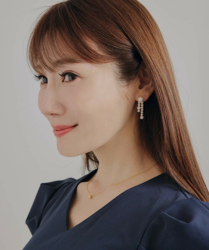 パール アシンメトリー ピアス イヤリング Pearl Asymmetry Pierce Earring