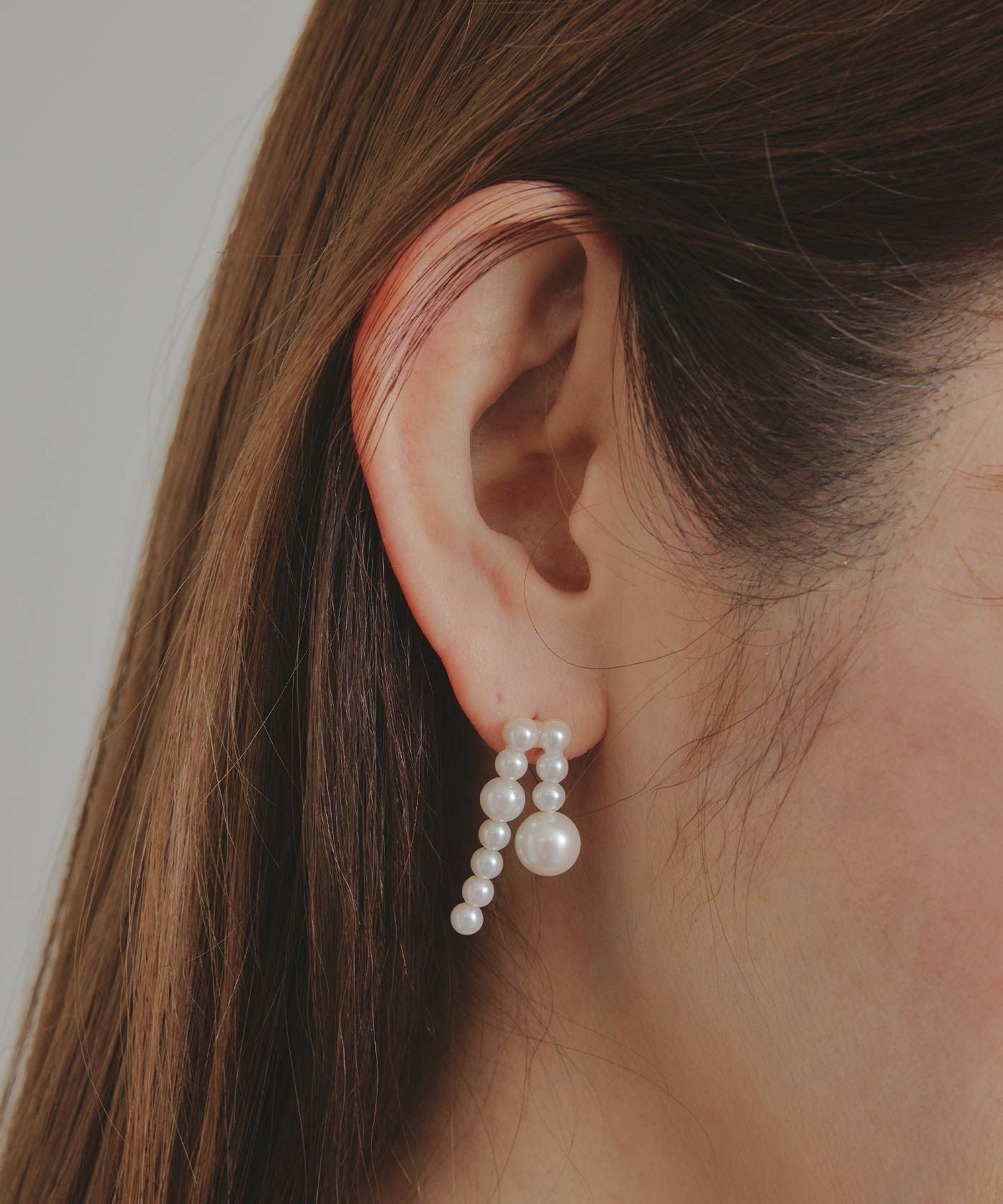 パール アシンメトリー ピアス イヤリング Pearl Asymmetry Pierce
