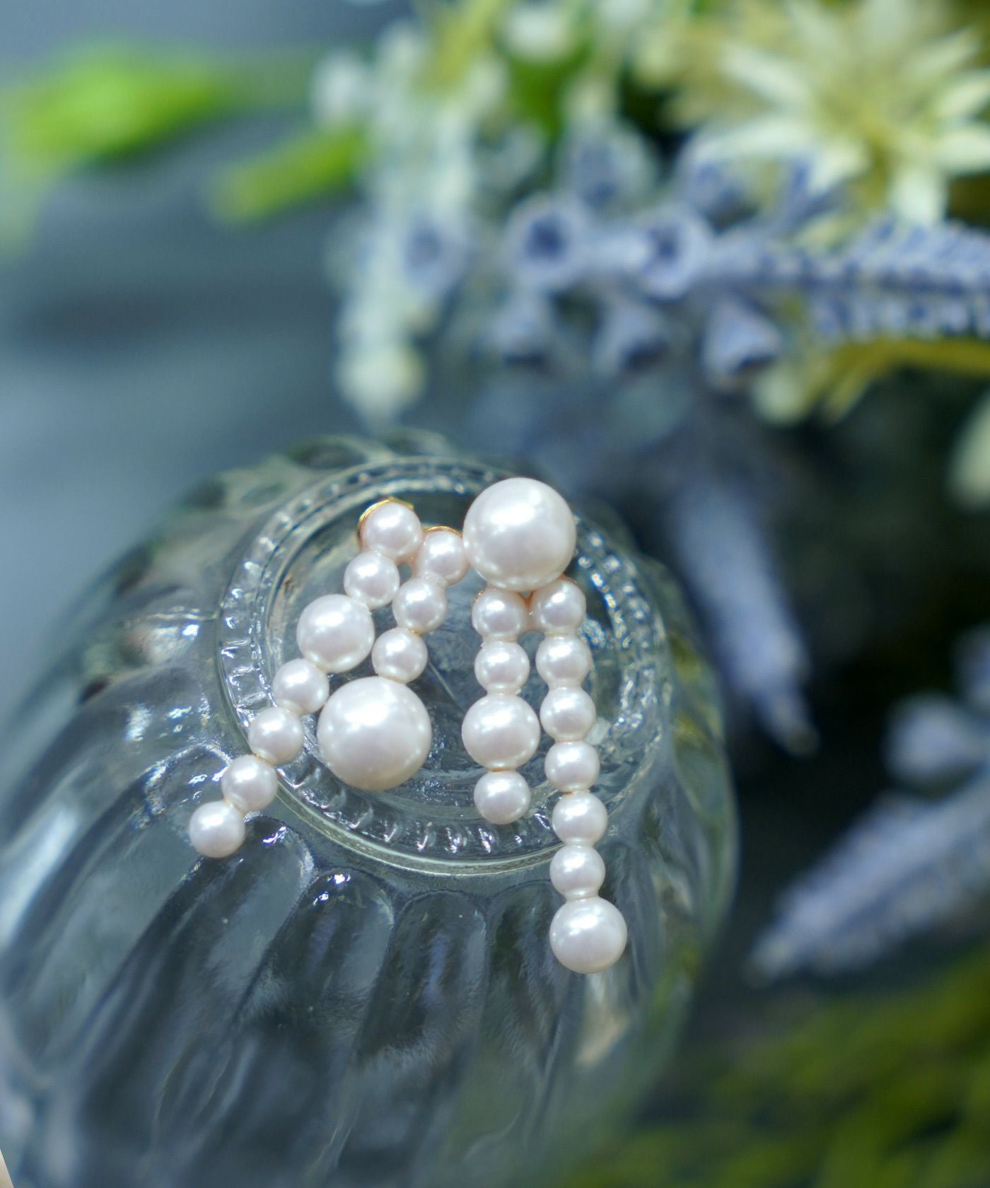 ３ピースイヤリング パール アシンメトリー ピアス イヤリング Pearl Asymmetry Pierce