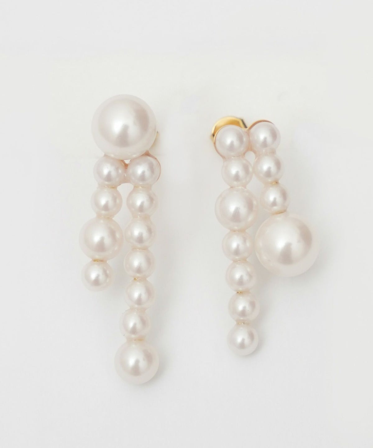 パール アシンメトリー ピアス イヤリング Pearl Asymmetry Pierce Earring