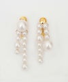 パール アシンメトリー ピアス イヤリング Pearl Asymmetry Pierce Earring