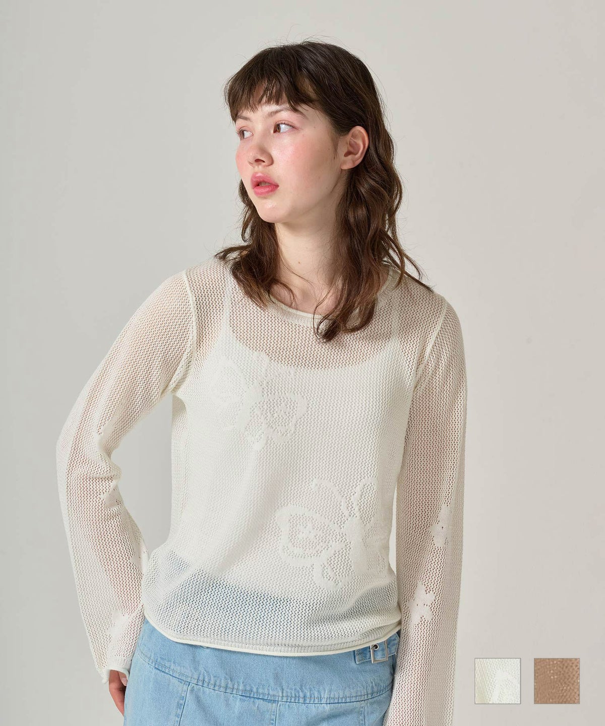トップス/ニット/透かし編み