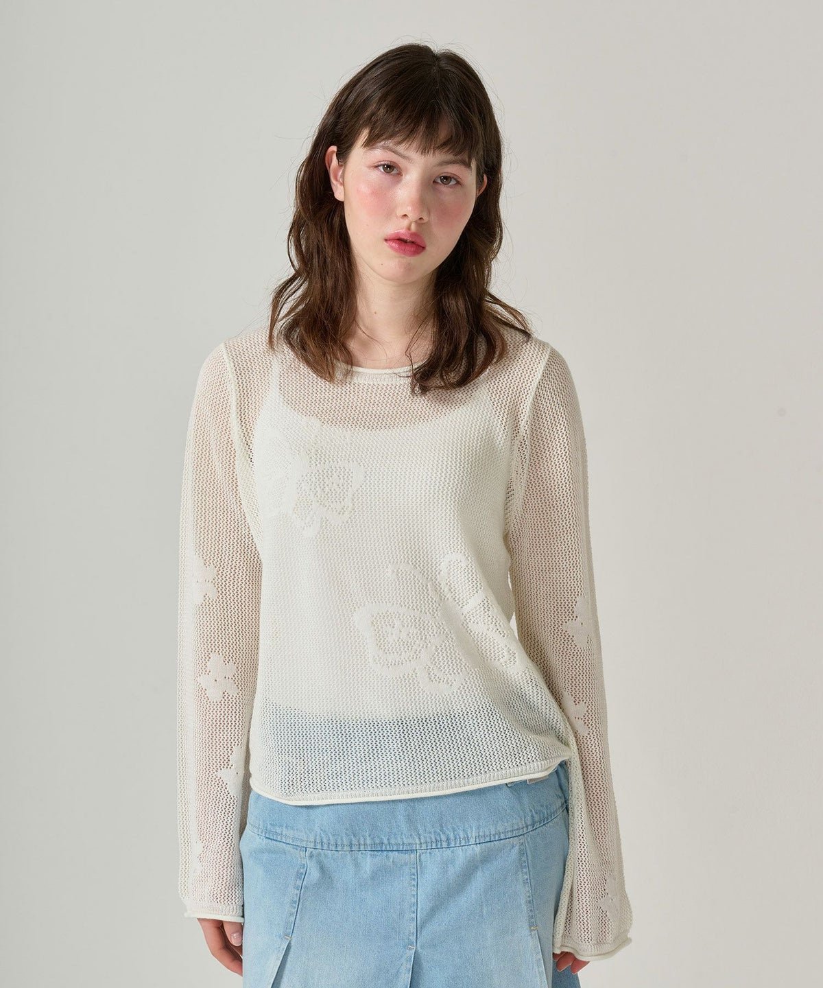 トップス/ニット/透かし編み