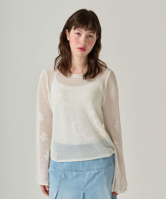 トップス/ニット/透かし編み