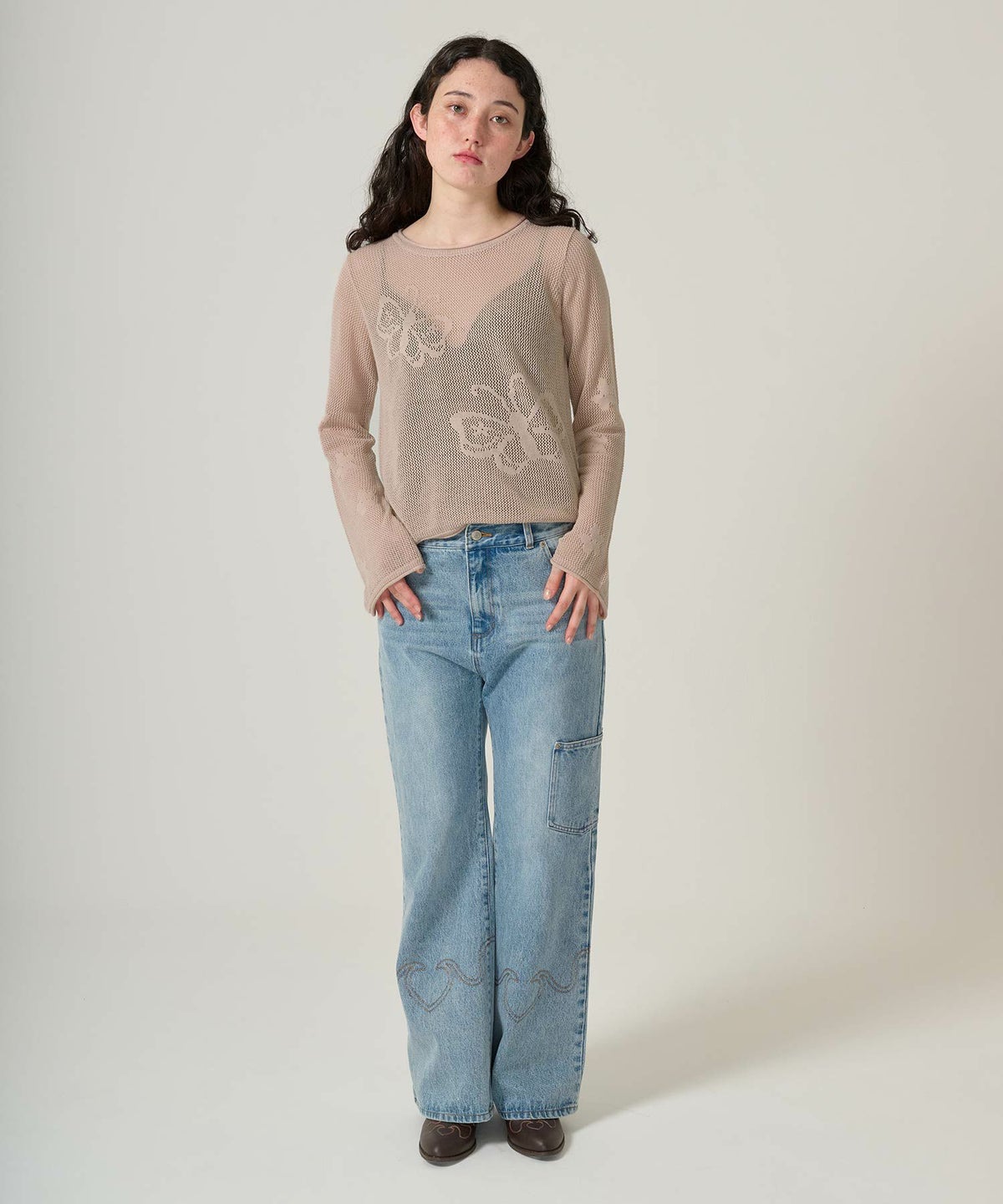 トップス/ニット/透かし編み