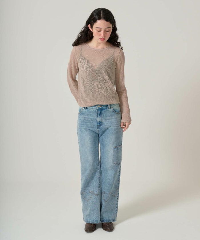 トップス/ニット/透かし編み