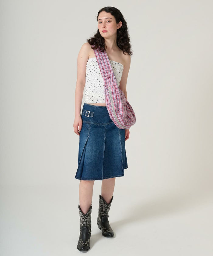 トップス/チューブトップ/スター/ドット