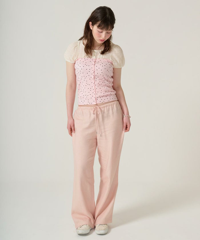 トップス/チューブトップ/スター/ドット