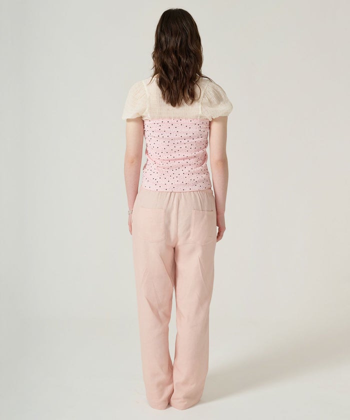 トップス/チューブトップ/スター/ドット