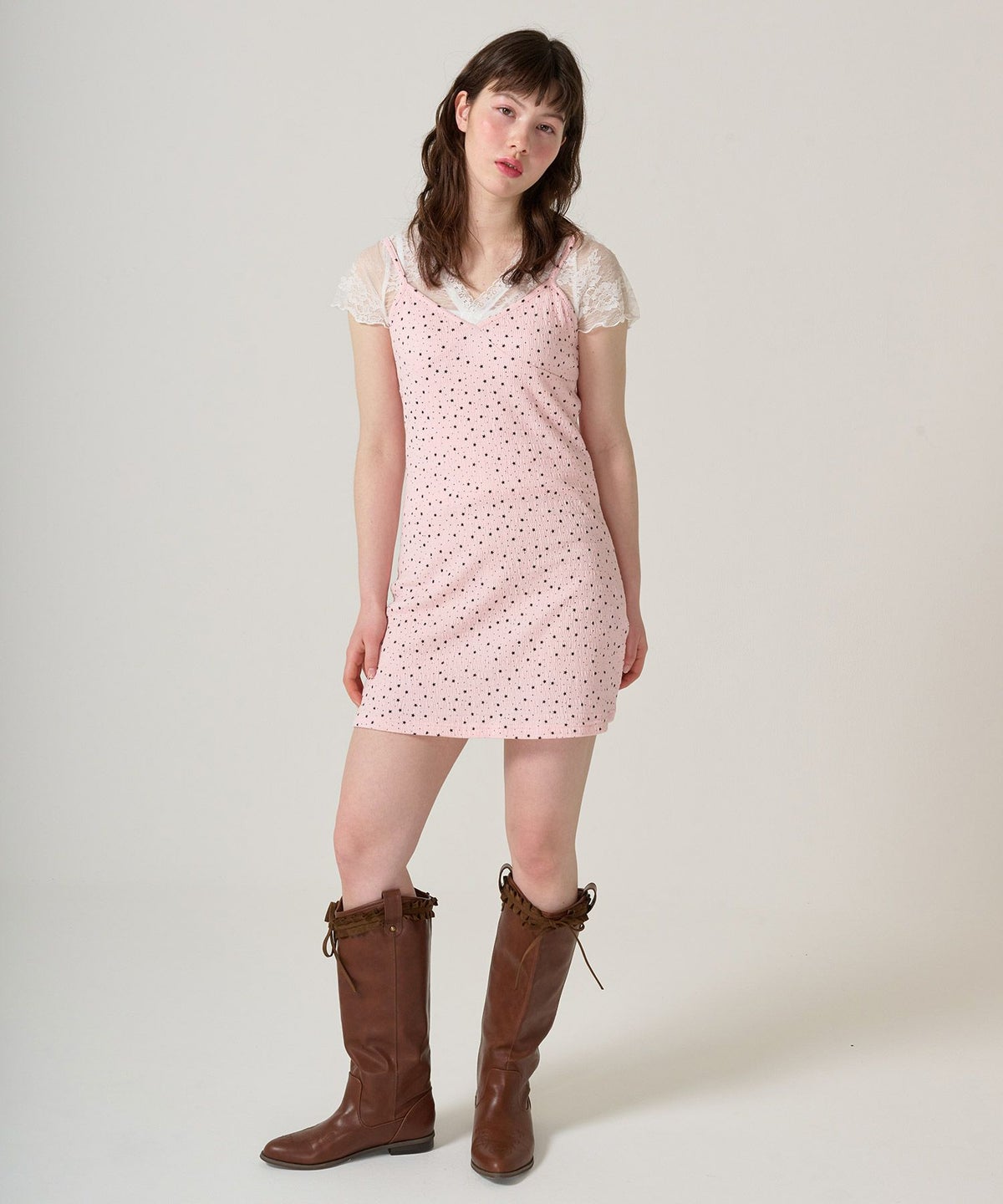 キャミソール/ワンピース/スター/ドット