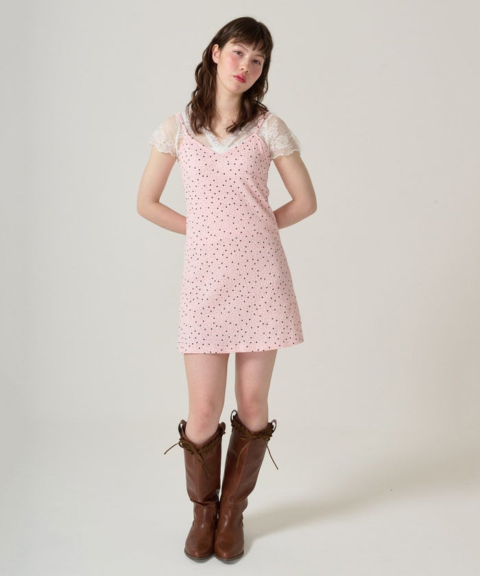 キャミソール/ワンピース/スター/ドット