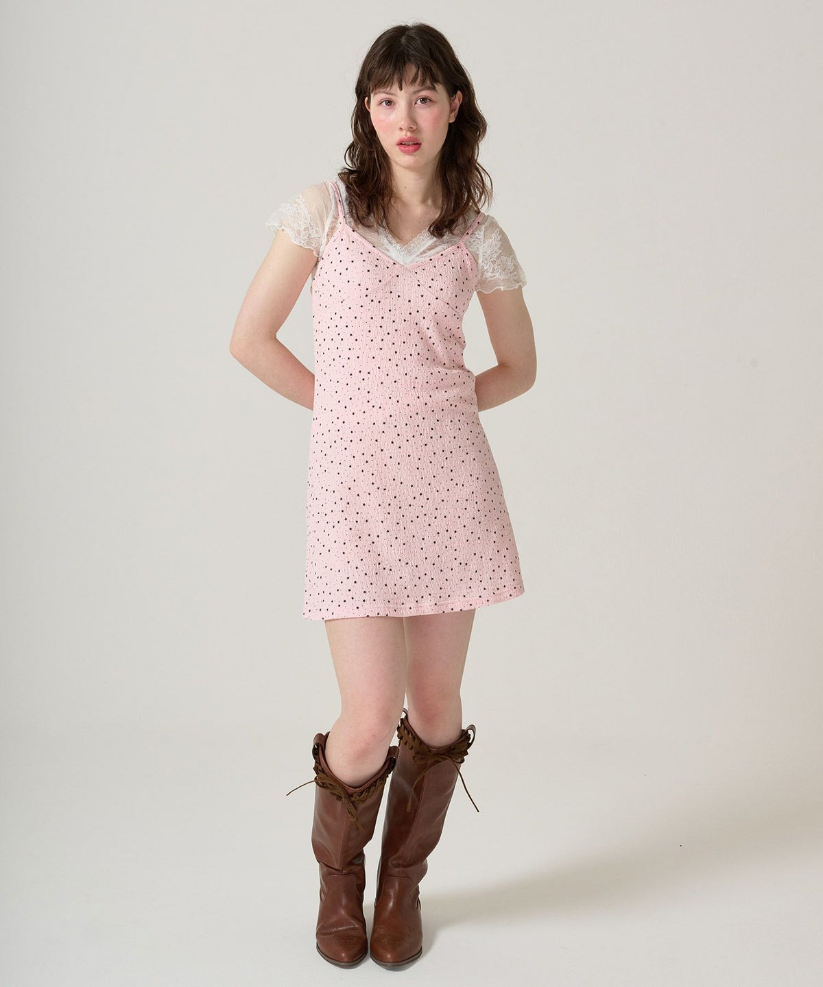 キャミソール/ワンピース/スター/ドット