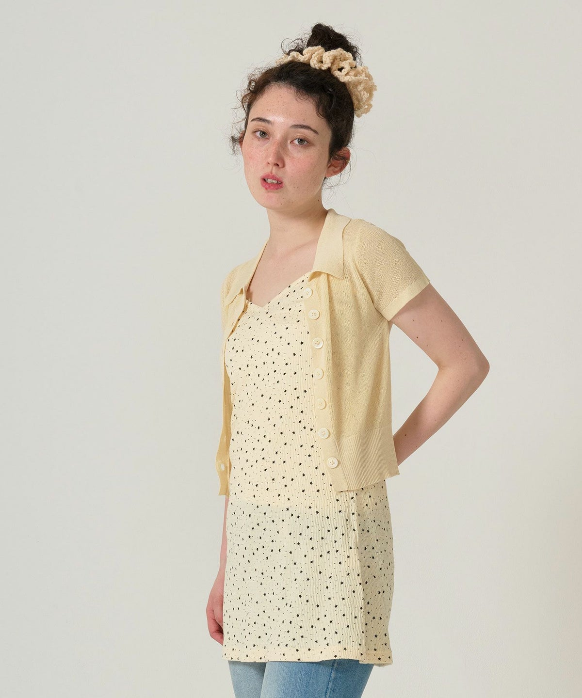 ニット/襟付きニット/シアー/トップス